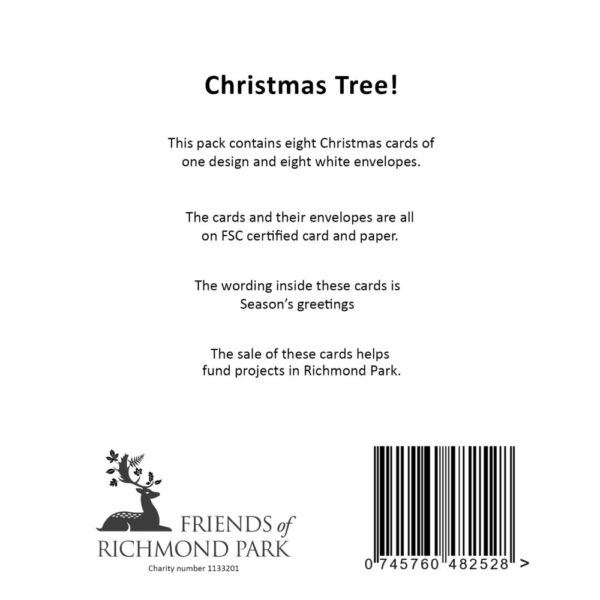 Christmas Tree - Pack of 8 Christmas cards - Image 3