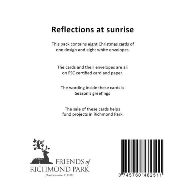 Reflections at Sunrise - Pack of 8 Christmas cards - Image 3