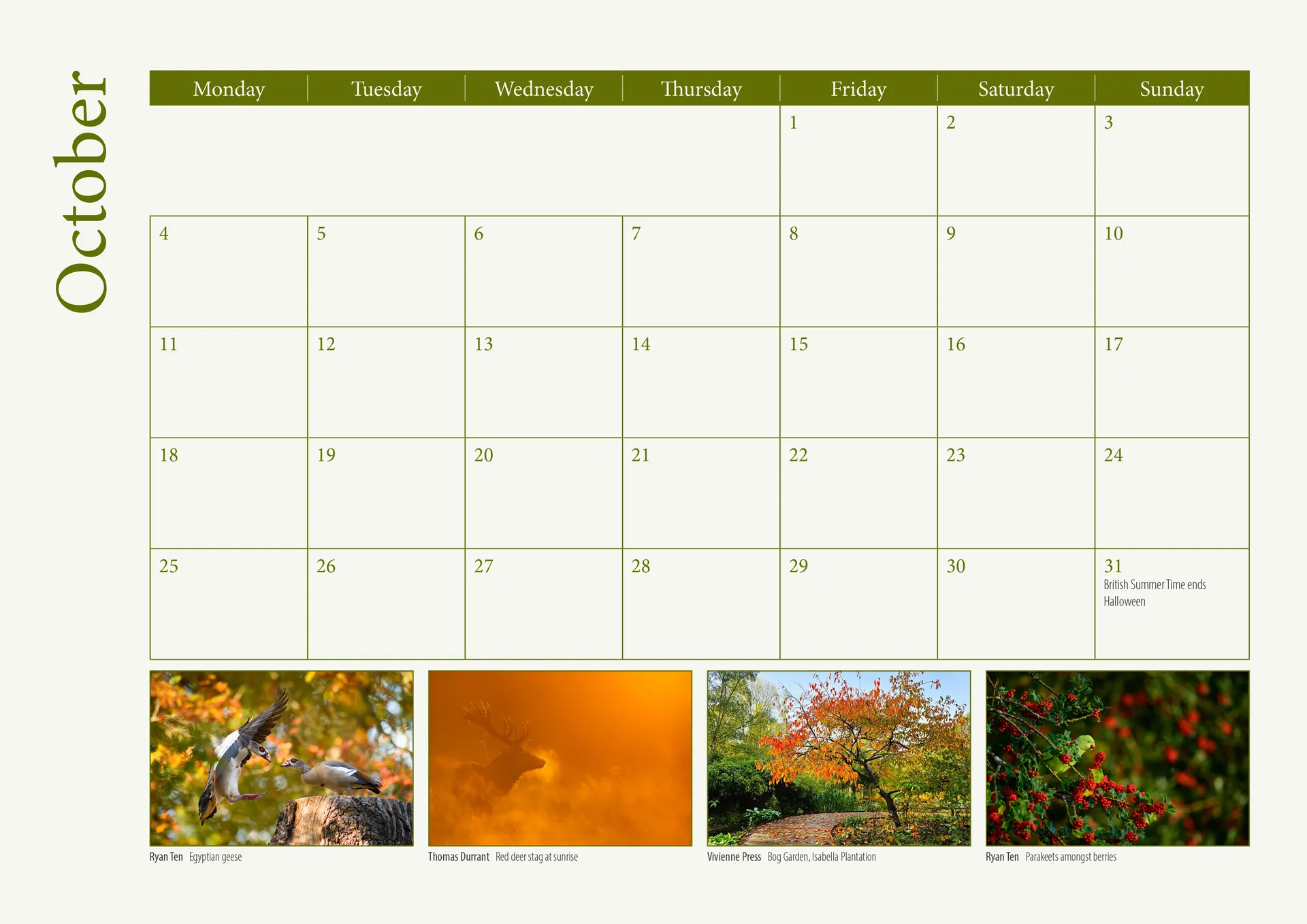 Richmond Park Calendar 2027 - Image 4